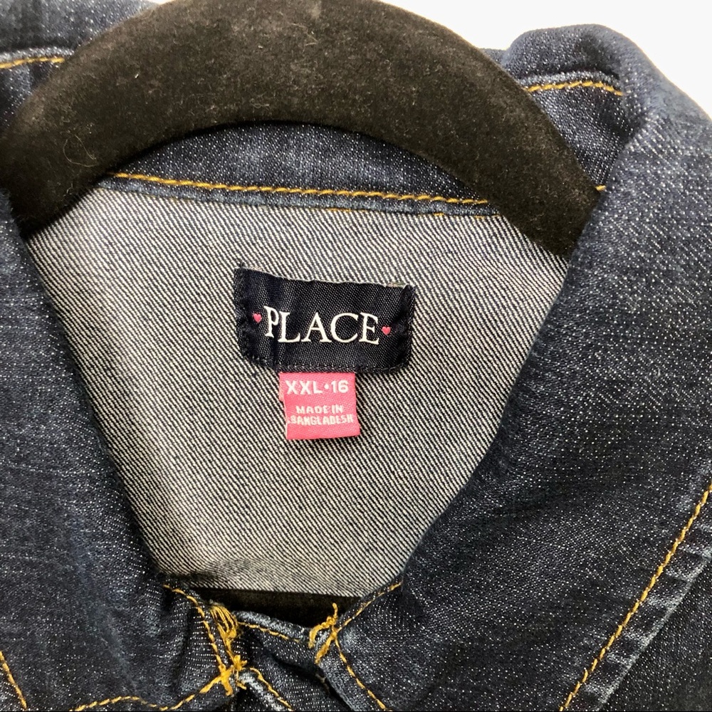 CHILDREN’S PLACE Jacket KIDS XXL Denim Jean Jacket - Picture 4 of 6